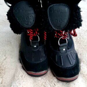 Pajar Canada Suede Alina Faux Fur Boots Waterproof Winter Snow Size 7-7.5